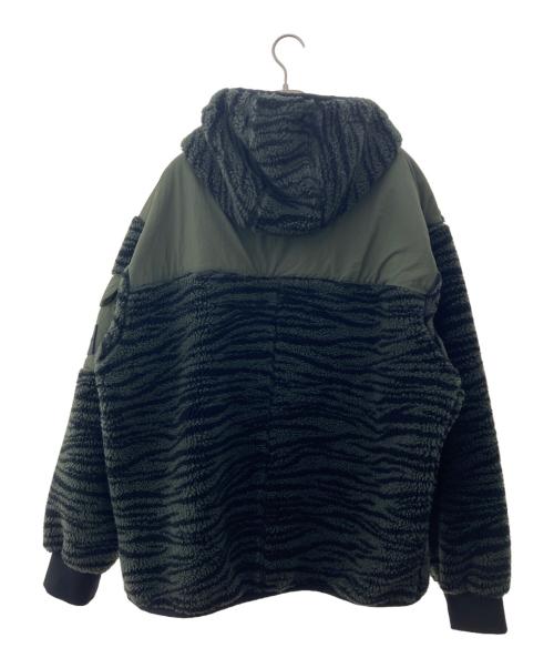 Calvin Klein Jeans（カルバンクラインジーンズ）Calvin Klein Jeans (カルバンクラインジーンズ) ボアジャケット ダークグリーン サイズ:Lの古着・服飾アイテム