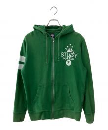 stussy（ステューシー）の古着「ジップパーカー」｜グリーン