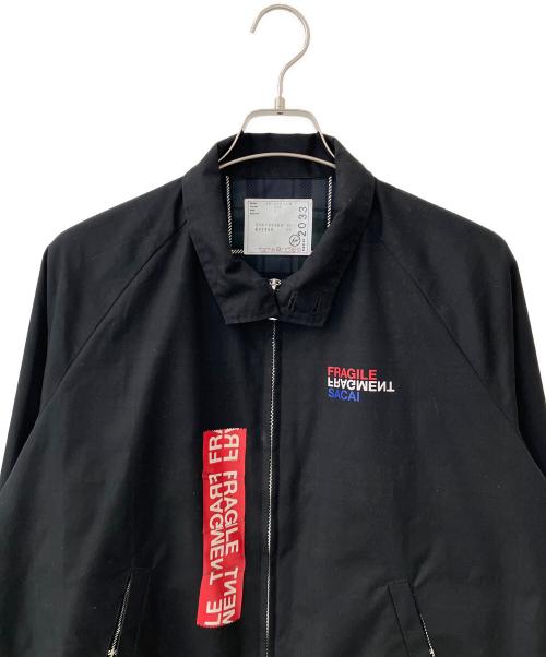sacai（サカイ）sacai (サカイ) FRAGMENT DESIGN (フラグメントデザイン) ジップアップジャケット ブラック サイズ:1の古着・服飾アイテム