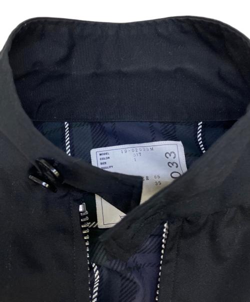 sacai（サカイ）sacai (サカイ) FRAGMENT DESIGN (フラグメントデザイン) ジップアップジャケット ブラック サイズ:1の古着・服飾アイテム