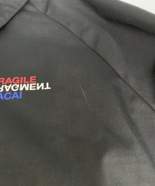 sacai（サカイ）sacai (サカイ) FRAGMENT DESIGN (フラグメントデザイン) ジップアップジャケット ブラック サイズ:1の古着・服飾アイテム