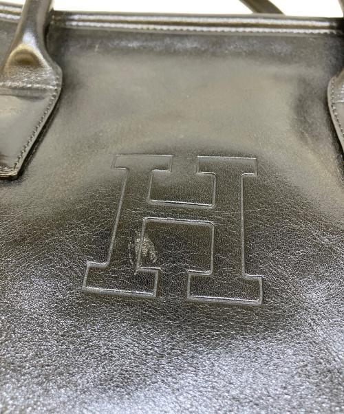 HIROFU（ヒロフ）HIROFU (ヒロフ) レザートートバッグ ブラックの古着・服飾アイテム