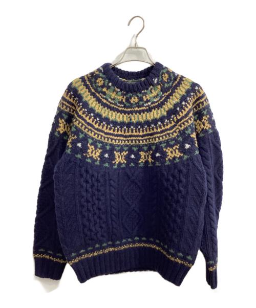 BEAMS PLUS（ビームスプラス）BEAMS PLUS (ビームスプラス) 厚手ニット ネイビー サイズ:Mの古着・服飾アイテム