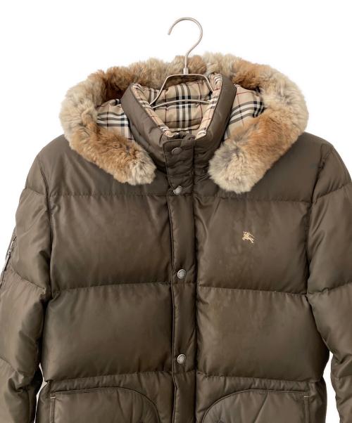BURBERRY BLACK LABEL（バーバリーブラックレーベル）BURBERRY BLACK LABEL (バーバリーブラックレーベル) ダウンジャケット オリーブ サイズ:Mの古着・服飾アイテム
