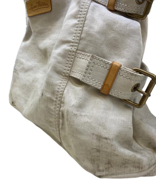 LOUIS VUITTON（ルイ ヴィトン）LOUIS VUITTON (ルイ ヴィトン) トートバッグ アイボリー×イエローの古着・服飾アイテム