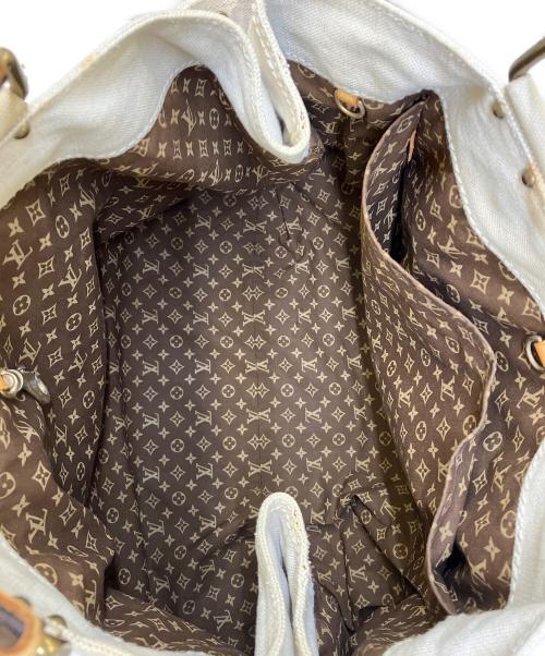 LOUIS VUITTON（ルイ ヴィトン）LOUIS VUITTON (ルイ ヴィトン) トートバッグ アイボリー×イエローの古着・服飾アイテム