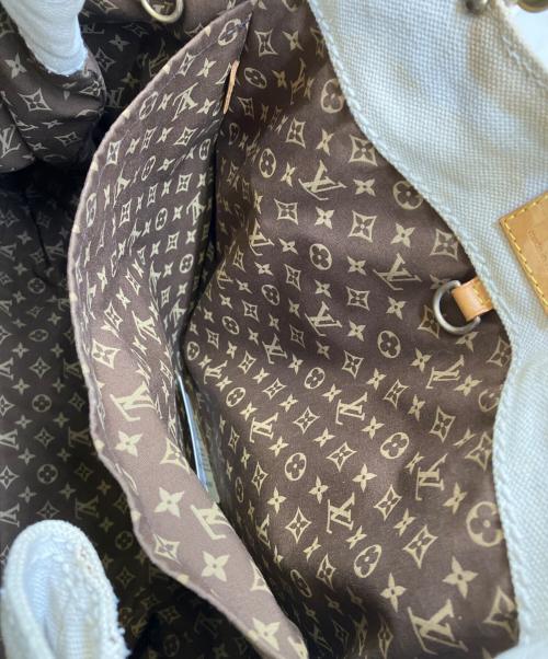 LOUIS VUITTON（ルイ ヴィトン）LOUIS VUITTON (ルイ ヴィトン) トートバッグ アイボリー×イエローの古着・服飾アイテム