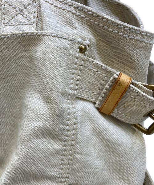 LOUIS VUITTON（ルイ ヴィトン）LOUIS VUITTON (ルイ ヴィトン) トートバッグ アイボリー×イエローの古着・服飾アイテム