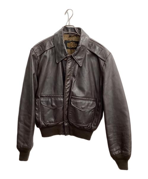 Schott（ショット）Schott (ショット) レザージャケット ブラウン サイズ:size42の古着・服飾アイテム