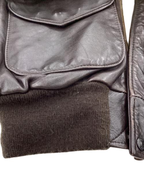 Schott（ショット）Schott (ショット) レザージャケット ブラウン サイズ:size42の古着・服飾アイテム