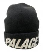 PALACEパレス）の古着「ニット帽」｜ブラック