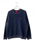 SUPREMEシュプリーム）の古着「スウェット　Polartec Small Box Crewneck」｜ネイビー