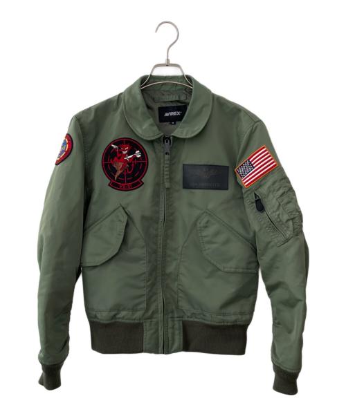 AVIREX（アヴィレックス）AVIREX (アヴィレックス) CWU-36P VX-31 TOP GUN トップガン フライトジャケット グリーン サイズ:Mの古着・服飾アイテム