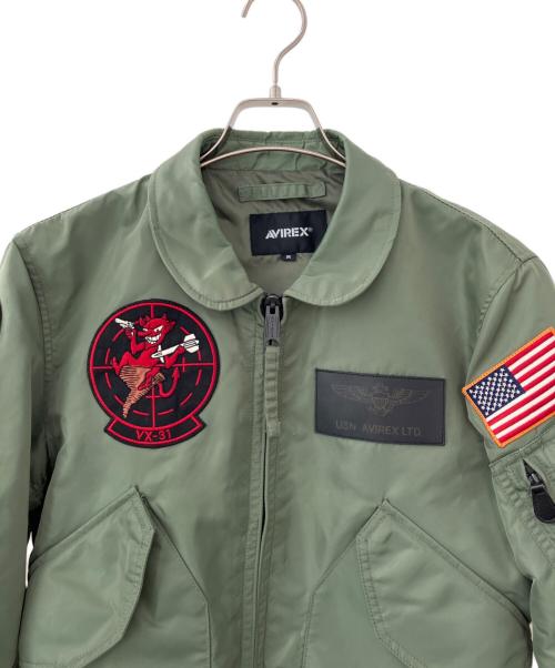 AVIREX（アヴィレックス）AVIREX (アヴィレックス) CWU-36P VX-31 TOP GUN トップガン フライトジャケット グリーン サイズ:Mの古着・服飾アイテム
