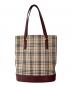 BURBERRY (バーバリー) トートバッグ レッド×ベージュ：27000円