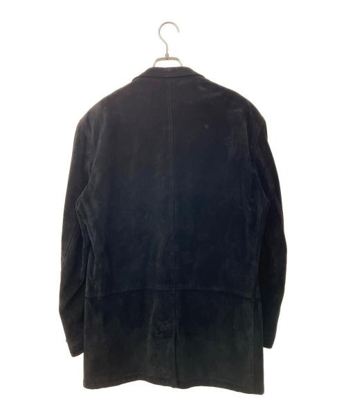 GIORGIO ARMANI（ジョルジオアルマーニ）GIORGIO ARMANI (ジョルジオアルマーニ) レザージャケット ブラック サイズ:52の古着・服飾アイテム