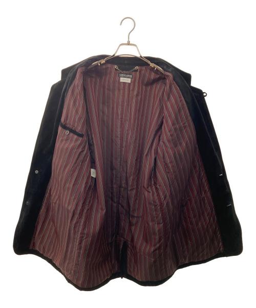 GIORGIO ARMANI（ジョルジオアルマーニ）GIORGIO ARMANI (ジョルジオアルマーニ) レザージャケット ブラック サイズ:52の古着・服飾アイテム