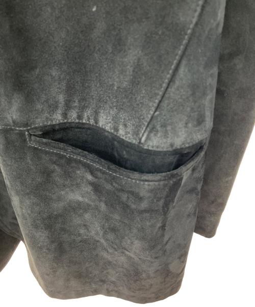 GIORGIO ARMANI（ジョルジオアルマーニ）GIORGIO ARMANI (ジョルジオアルマーニ) レザージャケット ブラック サイズ:52の古着・服飾アイテム