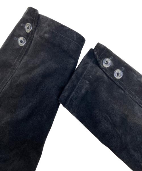 GIORGIO ARMANI（ジョルジオアルマーニ）GIORGIO ARMANI (ジョルジオアルマーニ) レザージャケット ブラック サイズ:52の古着・服飾アイテム