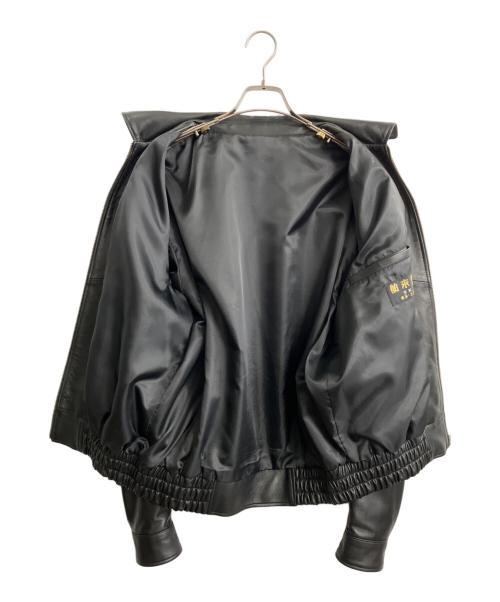 舶来堂（ハクライドウ）舶来堂 (ハクライドウ) レザージャケット ブラック サイズ:不明の古着・服飾アイテム