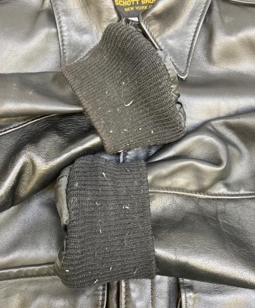 SCHOTT BROS.（ショットブロス）SCHOTT BROS. (ショットブロス) レザージャケット ブラック サイズ:36の古着・服飾アイテム