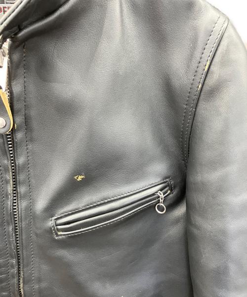 SCHOTT BROS.（ショットブロス）SCHOTT BROS. (ショットブロス) レザージャケット ブラック サイズ:36の古着・服飾アイテム