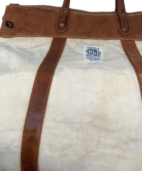 RRL（ダブルアールエル）RRL (ダブルアールエル) 2WAYバッグ ブラウン×ベージュの古着・服飾アイテム