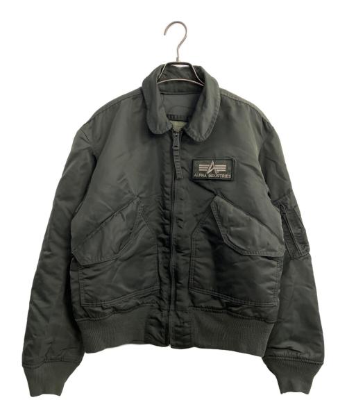 ALPHA（アルファ）ALPHA (アルファ) フライトジャケット オリーブ サイズ:Mの古着・服飾アイテム