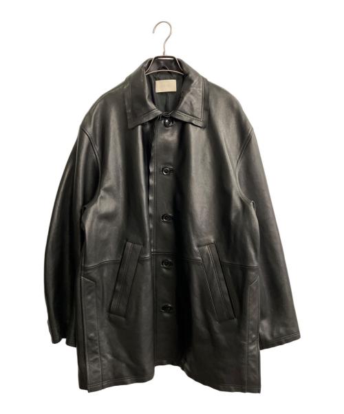 YOKE（ヨーク）YOKE (ヨーク) レザーコート ブラック サイズ:3の古着・服飾アイテム
