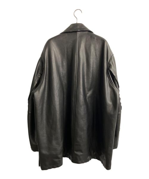 YOKE（ヨーク）YOKE (ヨーク) レザーコート ブラック サイズ:3の古着・服飾アイテム