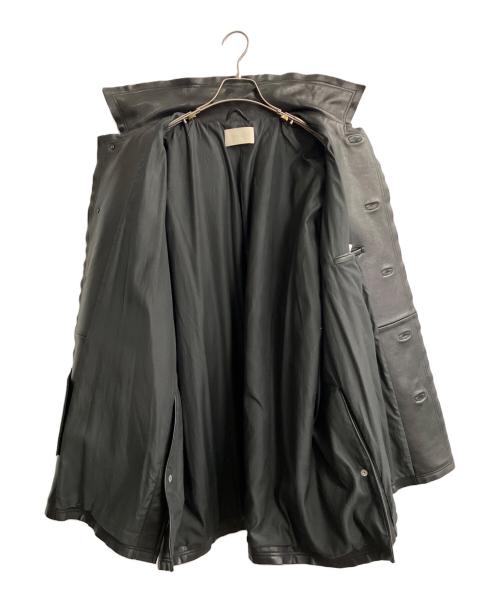 YOKE（ヨーク）YOKE (ヨーク) レザーコート ブラック サイズ:3の古着・服飾アイテム
