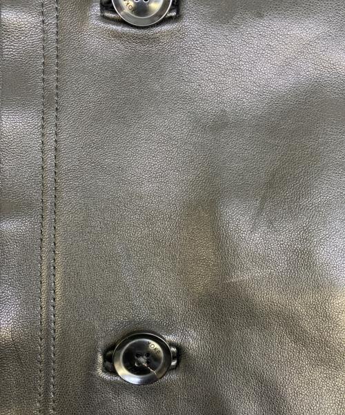 YOKE（ヨーク）YOKE (ヨーク) レザーコート ブラック サイズ:3の古着・服飾アイテム