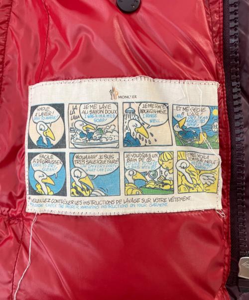 MONCLER（モンクレール）MONCLER (モンクレール) ダウンジャケット ワインレッド サイズ:1の古着・服飾アイテム