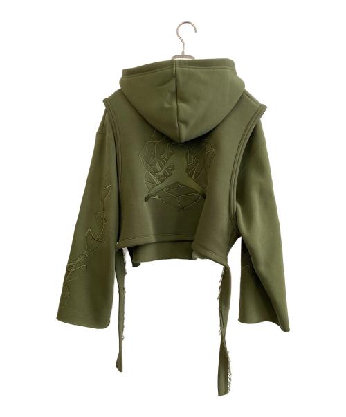 NIKE（ナイキ）NIKE (ナイキ) Teyana Taylor (テヤナ・テイラー) ジップパーカー グリーン サイズ:Mの古着・服飾アイテム
