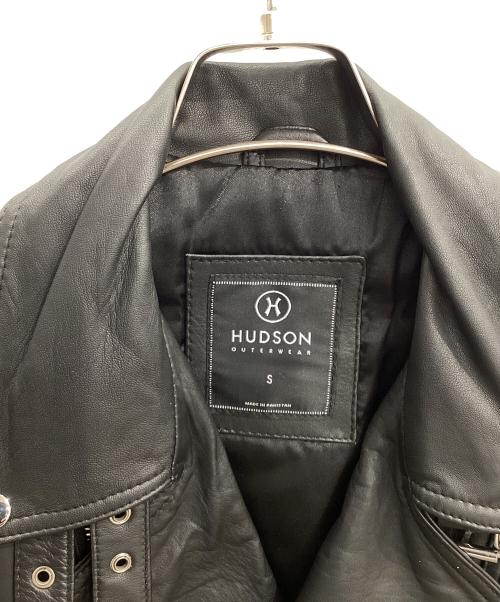 HUDSON（ハドソン）HUDSON (ハドソン) レザーライダースジャケット ブラック サイズ:Ｓの古着・服飾アイテム