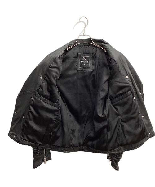 HUDSON（ハドソン）HUDSON (ハドソン) レザーライダースジャケット ブラック サイズ:Ｓの古着・服飾アイテム