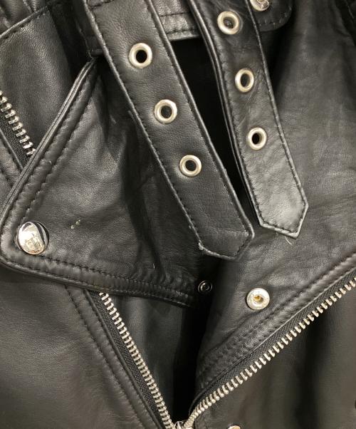 HUDSON（ハドソン）HUDSON (ハドソン) レザーライダースジャケット ブラック サイズ:Ｓの古着・服飾アイテム