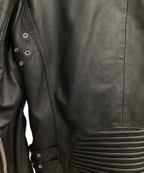 HUDSON（ハドソン）HUDSON (ハドソン) レザーライダースジャケット ブラック サイズ:Ｓの古着・服飾アイテム