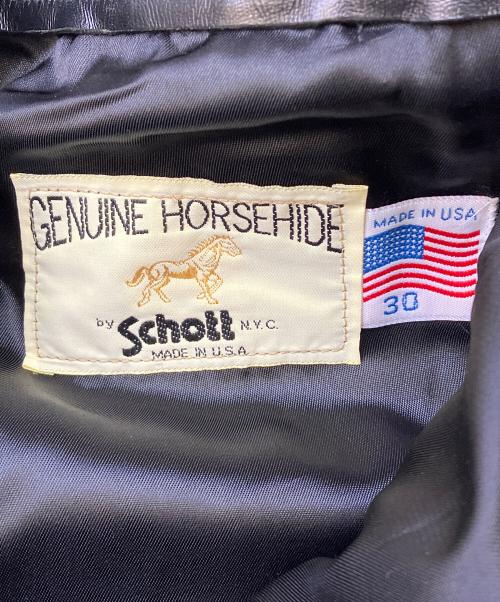 Schott（ショット）Schott (ショット) レザーパンツ ブラック サイズ:30の古着・服飾アイテム