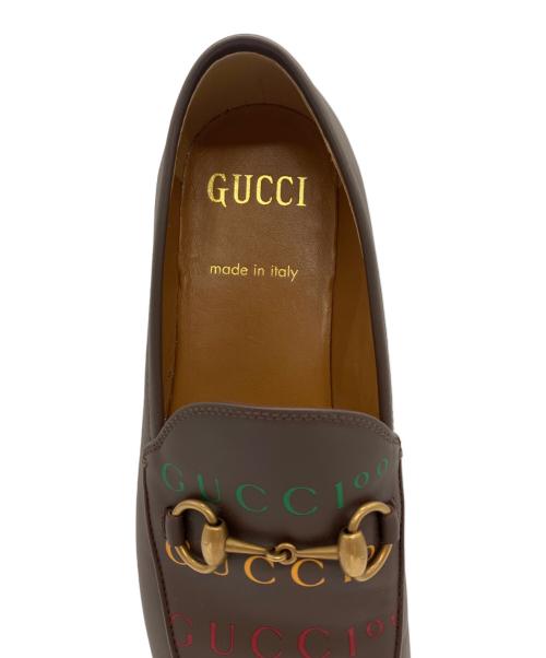 GUCCI（グッチ）GUCCI (グッチ) ホースビットローファー ブラウン サイズ:6　1/2の古着・服飾アイテム