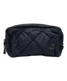 MONCLER（モンクレール）の古着「キルティングビューティーケース」｜ブラック
