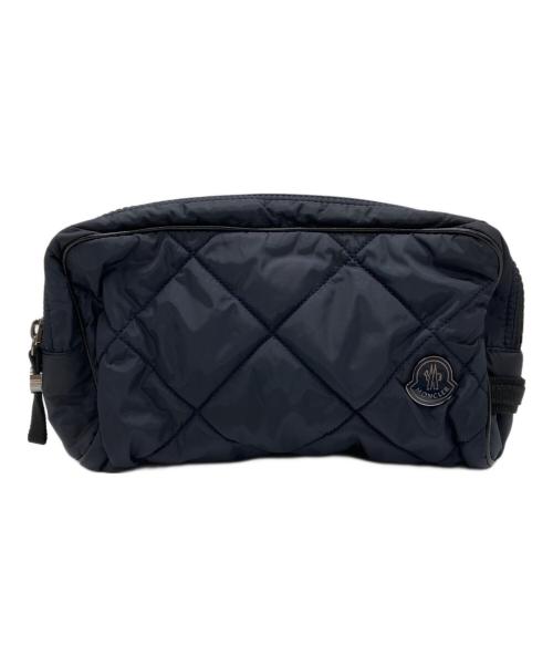 MONCLER（モンクレール）MONCLER (モンクレール) キルティングビューティーケース ブラックの古着・服飾アイテム