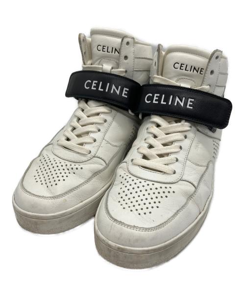 CELINE（セリーヌ）CELINE (セリーヌ) スニーカー ホワイト×ブラック サイズ:41の古着・服飾アイテム