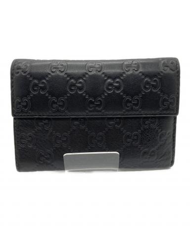 中古・古着通販】GUCCI (グッチ) 2つ折り財布 ブラック｜ブランド