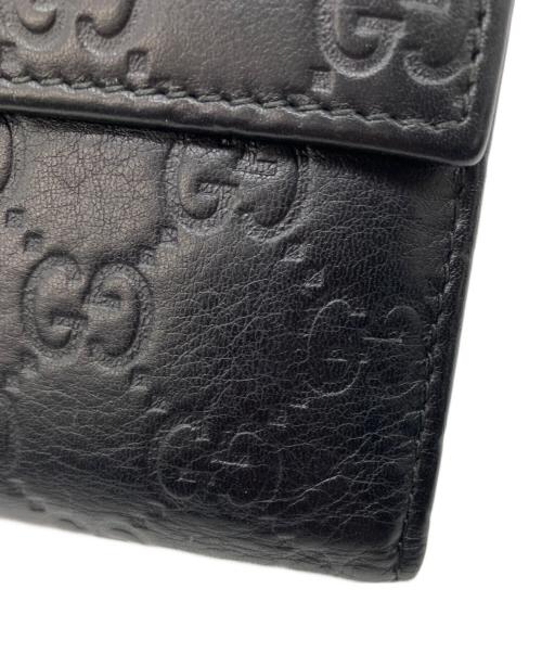 GUCCI（グッチ）GUCCI (グッチ) 2つ折り財布 ブラックの古着・服飾アイテム