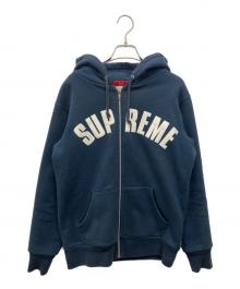 SUPREME（シュプリーム）の古着「ジップパーカー」｜ネイビー