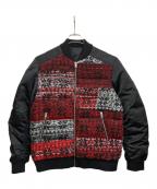 DIESELディーゼル）の古着「ブルゾン」｜ブラック×レッド