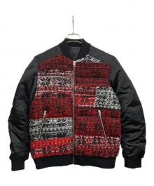 DIESEL（ディーゼル）の古着「ブルゾン」｜ブラック×レッド