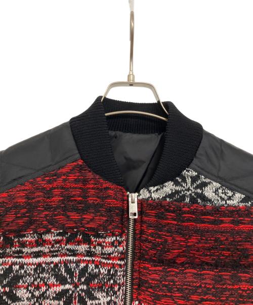 DIESEL（ディーゼル）DIESEL (ディーゼル) ブルゾン ブラック×レッド サイズ:Sの古着・服飾アイテム