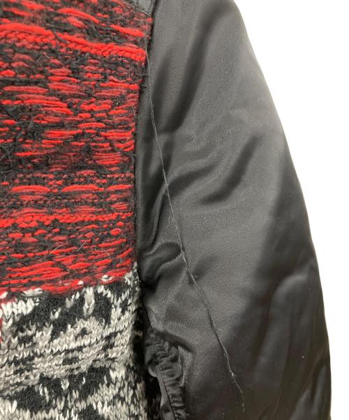 DIESEL（ディーゼル）DIESEL (ディーゼル) ブルゾン ブラック×レッド サイズ:Sの古着・服飾アイテム